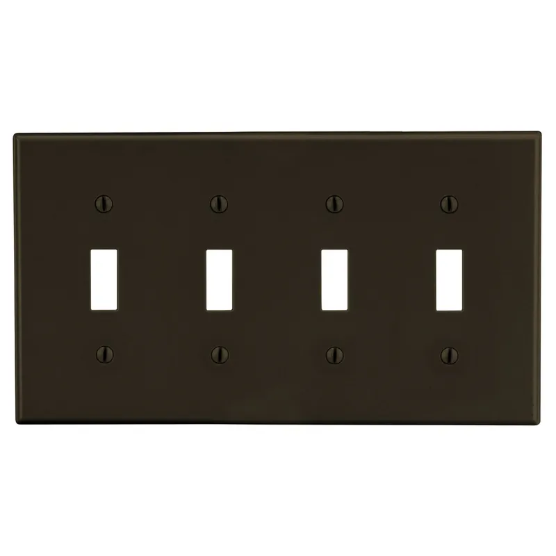 Hubbell P4 4G Switch Wallplate