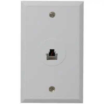 True Value TPH552R RJ45WHT Flush Wall Jack