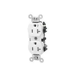 Leviton 5362-IGW Duplex Receptacle Heavy Duty 20 Amp 125 Volt Isolated Ground