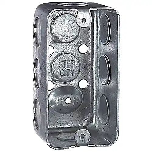 Steel City 58351-1/2 Steel Handy/Utility Box 10.3 cu.in. 4 x 2-1/8 x 1-1/2