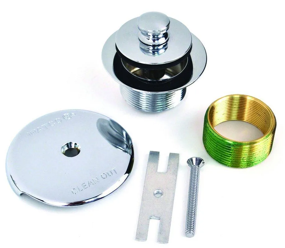 Watco 38190-CP Push Pull® 1-5/8 in. Brass Drain Trim Kit in Chrome Plated