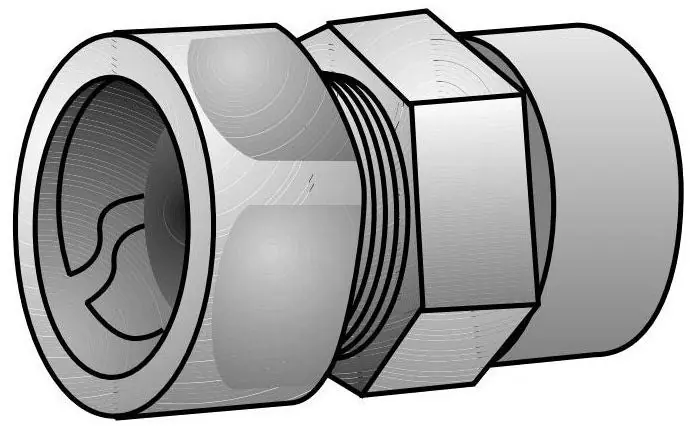 O-Z/Gedney ETR-100 Conduit Transition Coupling 1 in EMT to Rigid Comp CPLG