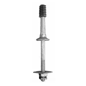 CHANCE 881P Crossarm Pin Nylon Threaded Insulator Hot Dip Galvanized Steel 10-3/4 in. L