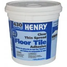 TRUE VALUE 12098 Henry 430 Thin-Spread Floor Tile Adhesive Clear 1-Gal.