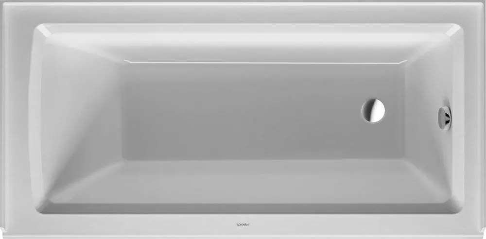 Duravit 700355000000090 Architec 60 In. X 30 In. Soaker Alcove Bathtub With Right Drain