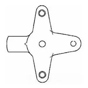 CHANCE 1SBM18CLRH Cutout Arrester Standoff Bracket Single-Phase 3-Position 18 in L