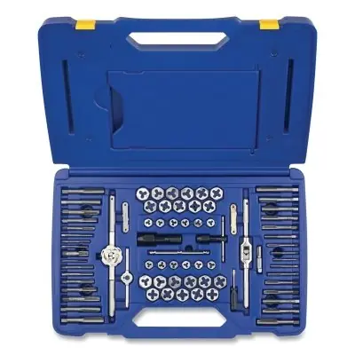 IRWIN 26376DC 76-pc Machine Screw / Fractional / Metric Tap & Hex Die Set