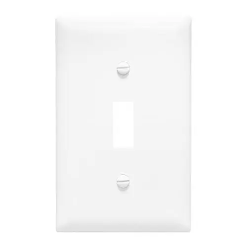 True Value TP1WCP10 Pass & Seymour - Legrand 10-Pack White 1-Toggle Nylon Wall Plates