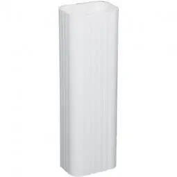 True Value 2601000120 Gutter Downspout White Aluminum 2 x 3-In. x 10-Ft. Must Purchase In Quant. of 10