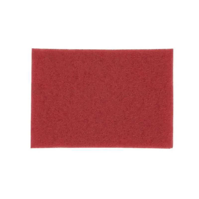 3M 7000126412 Red Buffer Pad 5100, 12 in x 18 in, 5/Case