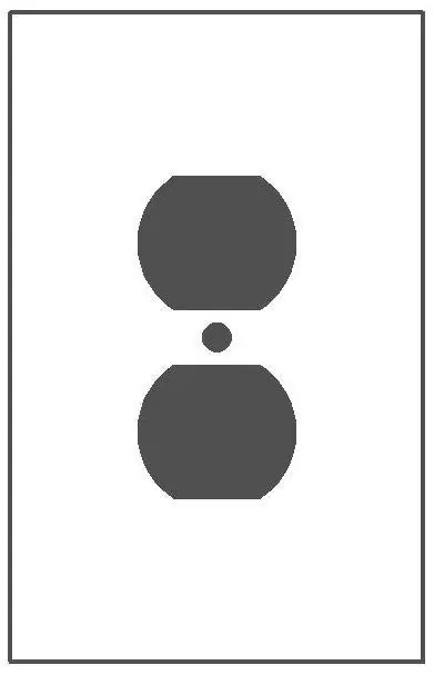 Mulberry 97801 Jumbo/Oversize Receptacle Wallplate, 1 Gang, 5-1/2 in H x 3-1/2 in W