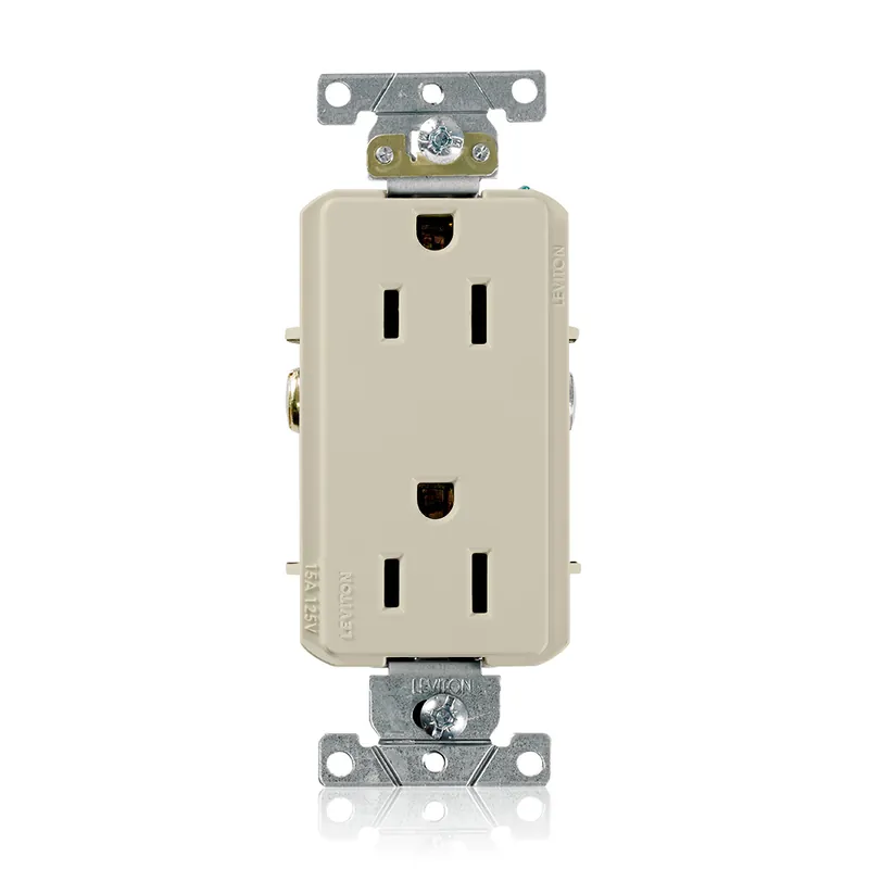 Leviton 16252-I Duplex Receptacle 15 Amp 125 Volt NEMA 5-15R