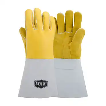 PIP 9060/L Yellow Gauntlet Cuff Large Premium Welding Gloves