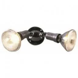 TRUE VALUE PWT250PC 150-Watt Bronze Plastic Outdoor Twin Flood Light With Light Sensor