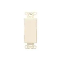 Leviton 80414 Decora Plastic Adapter Plate Blank No Hole With-ears And Two Mounting Screws Brown