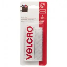 True Value 90076 Velcro Brand Sticky Back 3.5-In Strips White 4 Ct.