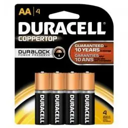 TRUE VALUE MN1500B4Z Duracell 4-Pack AA Alkaline Batteries