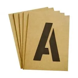 True Value ST-3 Hy-Ko Products Letter & Number Stencil Set, Reusable Board, 3-In.