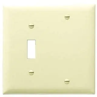 Pass & Seymour TP113BK Wall Plate Power (2G/Combination)