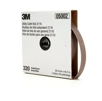 3M 7000118350 Utility Cloth Roll 320 Grit 1 in x 50 yd