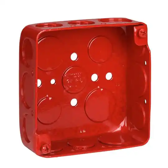Steel City 52151-1234RD Square Box 21 Cubic Inches 4 Inch Square x 1-1/2 Inch Deep