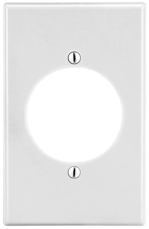 Hubbell P724W Hubbell Wallplate, 1-G, 2.15 Opening, WH
