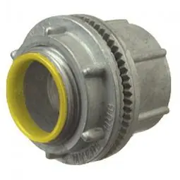 TRUE VALUE 16310 Conduit Hub, Indoor/Outdoor, Watertight, Zinc, 1-In.