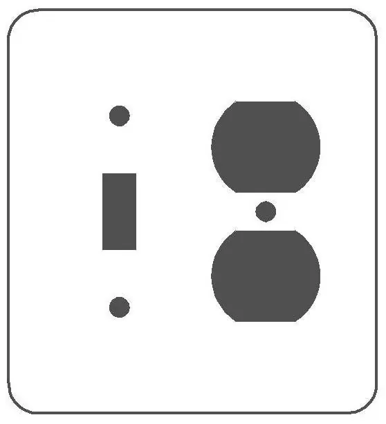 Mulberry 76532 Combination Wallplate 2G White Semi-Gloss 76532