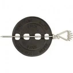 True Value BM0051-A Imperial Cast Iron Stove Pipe Damper, 6-In.