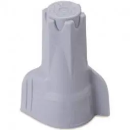 TRUE VALUE 19-2H2 Wire Connector, Hexlock Screw-On, 18-6 AWG, Gray, 3-Pk.