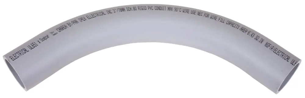 Scepter 068697 Schedule 80, 90 Degree Elbow, 3 Inch, Standard Radius, 068697