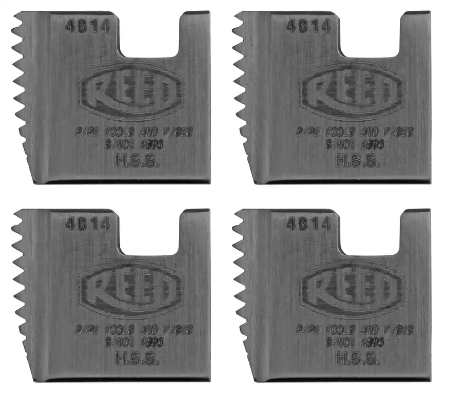 Reed 05608 R12+ Segmental Die 3/4 in NPT Thread Right Hand Thread 4 Pieces HSS