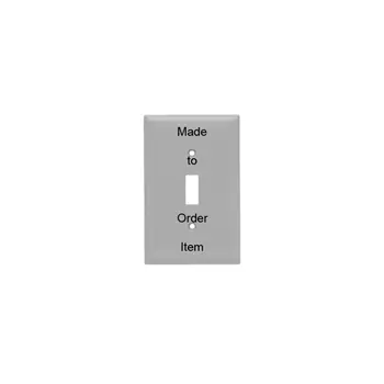 Pass & Seymour SSN11 1-Gang 1-Toggle Switch Smooth Brushed Stainless Steel Narrow Wallplate