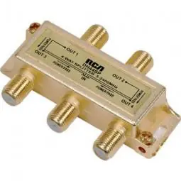 True Value DH44SPR RCA 4-Way Satellite Splitter