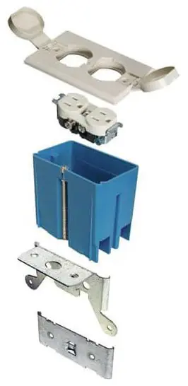 CARLON B121BFBRW 1-GANG WHT ADJ-FB