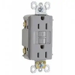 True Value 1597GRYCCD12 Pass & Seymour GFCI Receptacle 15A Gray