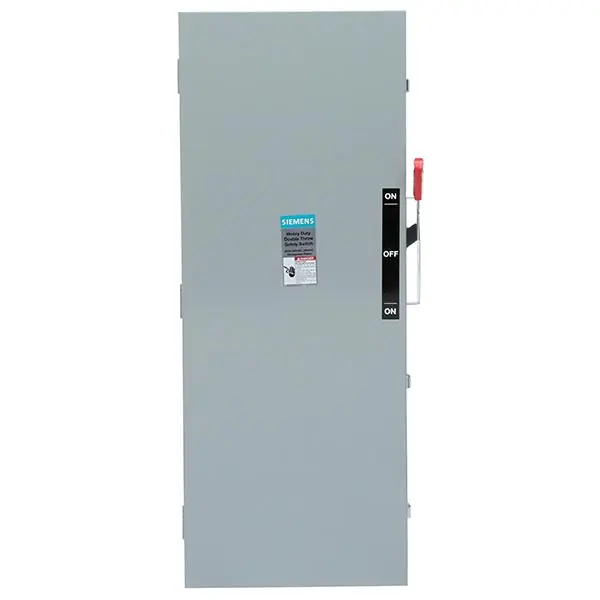Siemens DTGNF223NR Type VBII Double Throw Enclosed General Duty Low Voltage Safety Switch, 240 VAC, 100 A, 15 hp, 40 hp