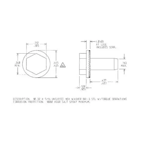 Rheem 63-100404-01 Thread-Forming Motor Mounting Screw, Silver, 10-32 x 7/16