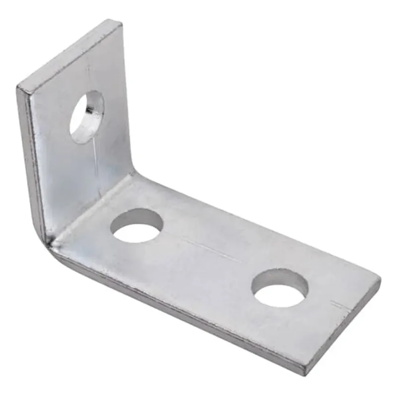 SUPERSTRUT AB203EG Fitting 90 Degree Height 4-1/8 Inches Base Length 1-5/8 Inches Hole Diameter 9/16 Inches on 1-7/8 Inch Centers Electro-Galvanized Steel
