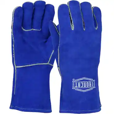 PIP 9012L Blue Gauntlet Cuff Ladies Regular Welding Gloves