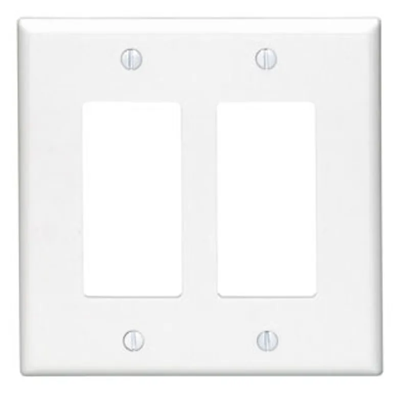 Leviton 80611 3-Gang Decora Midway Size Smooth Plastic Wallplate, Brown