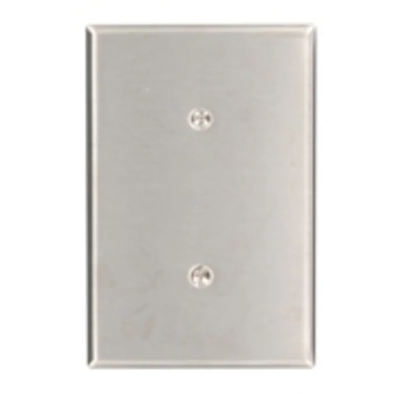 Leviton 84119-40 1-Gang No Device Blank Wallplate Oversized 302 Stainless Steel
