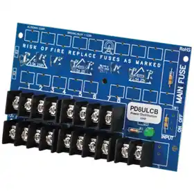 Altronix PD8ULCB Power Distribution Module, PTC Outputs up to 28VAC/VDC, Board