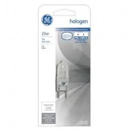 TRUE VALUE 84886 GE 25-Watt T4 Quartz Halogen Light Bulbs, 2-Pack