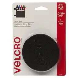 TRUE VALUE 90086 VELCRO Brand Sticky Back Fastening Tape, Black, 5-Ft. x 3/4-In.
