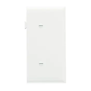 Pass & Seymour PJSE14LA Sectional Wall Plate, Blank, End Section, Nylon - Light Almond