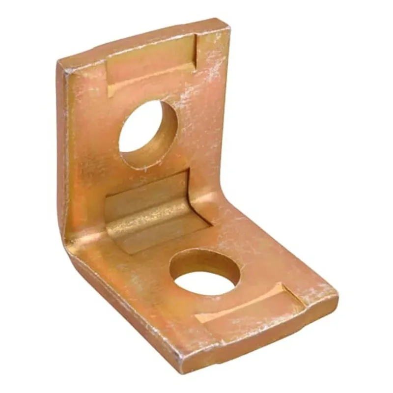 SUPERSTRUT AB299 Fitting, 90 Degree, Height 2 Inches, Base Length 2 Inches, Width 1-5/8 Inches, Hole Diameter 9/16 Inches, Steel
