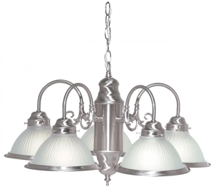 Nuvo Lighting SF76-695 Chandelier 5LT 22 IN Brushed Nickel