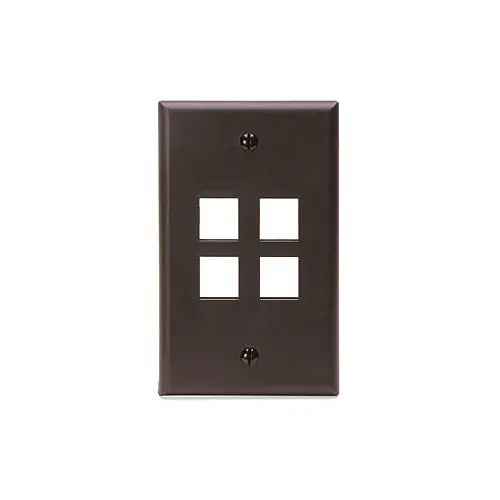 Leviton 41080-4BP 4-Port Wallplate