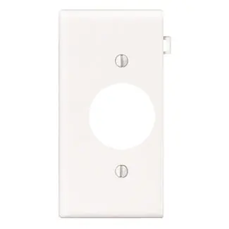 Leviton PSE7-W 1-Gang White Thermoplastic Nylon Device Mount Sectional Receptacle Wallplate